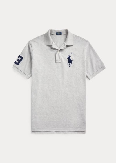 Men's Polo Ralph Lauren Big Pony Mesh Polo Shirts | 569218XHU